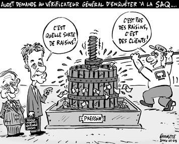 Caricature de Garnotte, Le Devoir, 24 février 2006