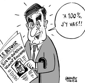 Caricature de Garnotte, Le Devoir, 6-7 mai 2006