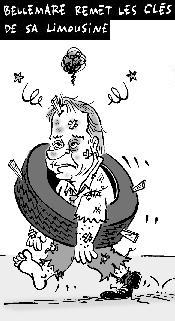 Caricature de Garnotte, Le Devoir, le 24 avril 2004