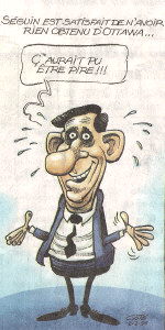 Caricature de Côté, Le Soleil, 2 février 2005