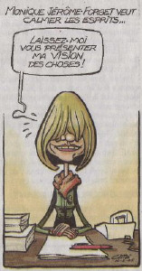 Caricature de Côté, Le Soleil, 10 février 2005