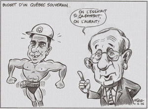 Adaptation d'une caricature de Fleg, Le Soleil, 10 mai 2005