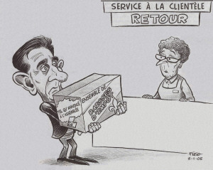 Caricature Fleg, Le Soleil, 5 janvier 2005