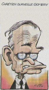 Caricature de Côté, Le Soleil, le 5 mars 2005