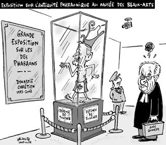 Caricature de Garnotte, Le Devoir 28 janvier 2005