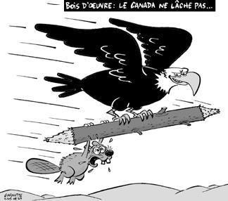 Extrait d'une caricature de Garnotte, Le Devoir, 29 août 2005