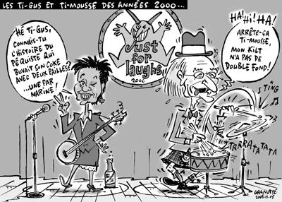 Caricature de Garnotte, Le Devoir, 5 novembre 2005