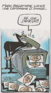 Caricature de Côté, Le Soleil, 19 mars 2005